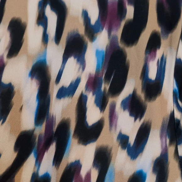 DKNY Women's Animal Print Wrap Blouse - Picture 4 of 5